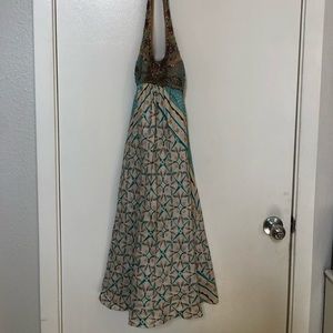Silk patterned dress
